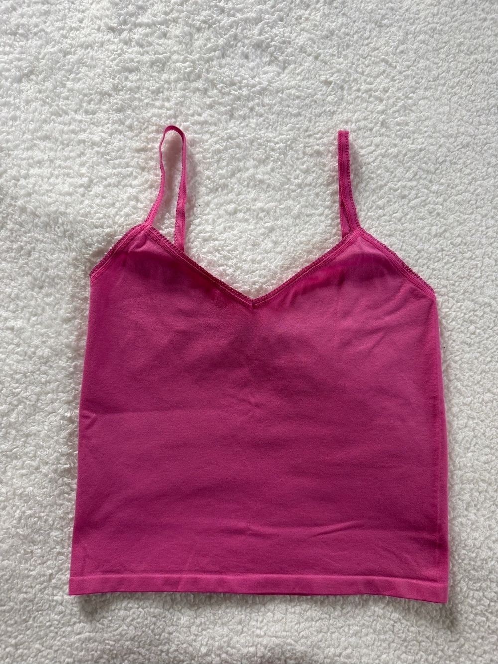 Forever 21 Bright Pink Spaghetti Strap Tank Top